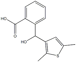 2-[(2,5-dimethylthiophen-3-yl)(hydroxy)methyl]benzoic acid 结构式