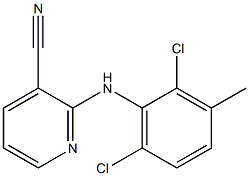 2-[(2,6-dichloro-3-methylphenyl)amino]pyridine-3-carbonitrile 结构式