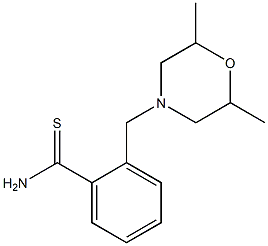 2-[(2,6-dimethylmorpholin-4-yl)methyl]benzenecarbothioamide 结构式