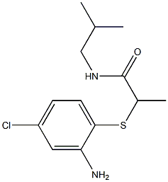 2-[(2-amino-4-chlorophenyl)sulfanyl]-N-(2-methylpropyl)propanamide 结构式