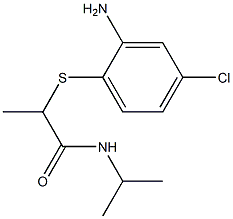 2-[(2-amino-4-chlorophenyl)sulfanyl]-N-(propan-2-yl)propanamide 结构式