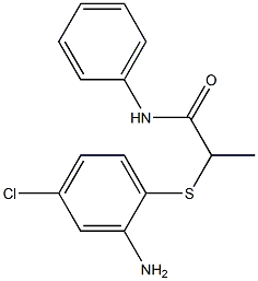 2-[(2-amino-4-chlorophenyl)sulfanyl]-N-phenylpropanamide 结构式