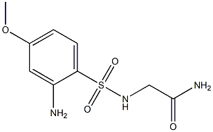 2-[(2-amino-4-methoxybenzene)sulfonamido]acetamide 结构式