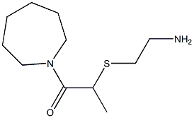 2-[(2-aminoethyl)sulfanyl]-1-(azepan-1-yl)propan-1-one 结构式