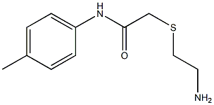 2-[(2-aminoethyl)thio]-N-(4-methylphenyl)acetamide 结构式