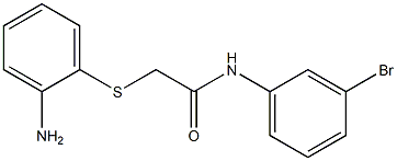 2-[(2-aminophenyl)thio]-N-(3-bromophenyl)acetamide 结构式