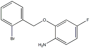 2-[(2-bromobenzyl)oxy]-4-fluoroaniline 结构式