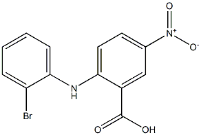 2-[(2-bromophenyl)amino]-5-nitrobenzoic acid 结构式