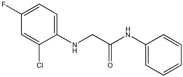 2-[(2-chloro-4-fluorophenyl)amino]-N-phenylacetamide 结构式