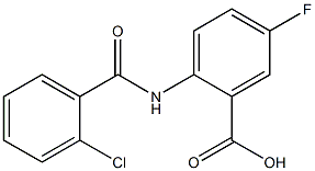 2-[(2-chlorobenzoyl)amino]-5-fluorobenzoic acid 结构式