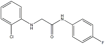 2-[(2-chlorophenyl)amino]-N-(4-fluorophenyl)acetamide 结构式