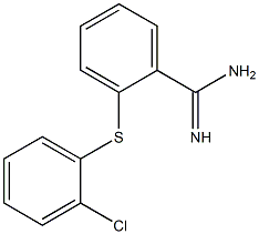 2-[(2-chlorophenyl)sulfanyl]benzene-1-carboximidamide 结构式