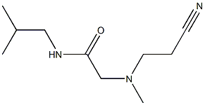 2-[(2-cyanoethyl)(methyl)amino]-N-(2-methylpropyl)acetamide 结构式