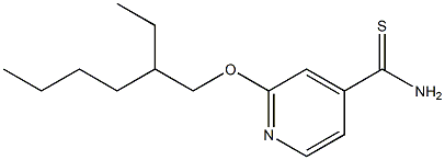 2-[(2-ethylhexyl)oxy]pyridine-4-carbothioamide 结构式