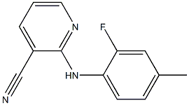 2-[(2-fluoro-4-methylphenyl)amino]pyridine-3-carbonitrile 结构式