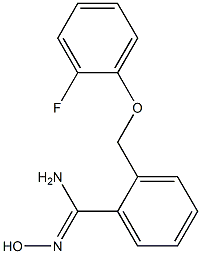 2-[(2-fluorophenoxy)methyl]-N'-hydroxybenzenecarboximidamide 结构式