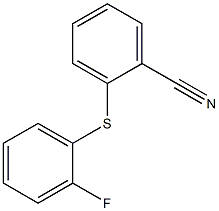 2-[(2-fluorophenyl)sulfanyl]benzonitrile 结构式