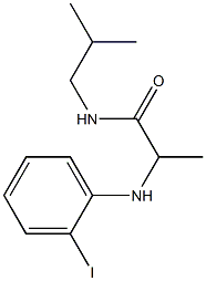 2-[(2-iodophenyl)amino]-N-(2-methylpropyl)propanamide 结构式