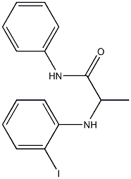 2-[(2-iodophenyl)amino]-N-phenylpropanamide 结构式