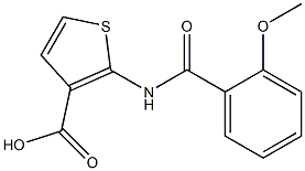 2-[(2-methoxybenzoyl)amino]thiophene-3-carboxylic acid 结构式