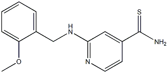 2-[(2-methoxybenzyl)amino]pyridine-4-carbothioamide 结构式