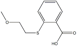 2-[(2-methoxyethyl)sulfanyl]benzoic acid 结构式