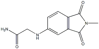2-[(2-methyl-1,3-dioxo-2,3-dihydro-1H-isoindol-5-yl)amino]acetamide 结构式