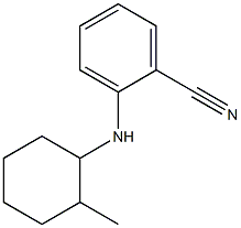 2-[(2-methylcyclohexyl)amino]benzonitrile 结构式