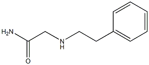 2-[(2-phenylethyl)amino]acetamide 结构式