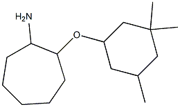 2-[(3,3,5-trimethylcyclohexyl)oxy]cycloheptan-1-amine 结构式