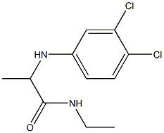 2-[(3,4-dichlorophenyl)amino]-N-ethylpropanamide 结构式