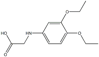 2-[(3,4-diethoxyphenyl)amino]acetic acid 结构式