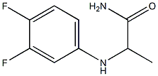 2-[(3,4-difluorophenyl)amino]propanamide 结构式