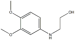 2-[(3,4-dimethoxyphenyl)amino]ethan-1-ol 结构式