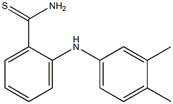 2-[(3,4-dimethylphenyl)amino]benzene-1-carbothioamide 结构式