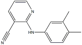 2-[(3,4-dimethylphenyl)amino]pyridine-3-carbonitrile 结构式