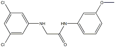 2-[(3,5-dichlorophenyl)amino]-N-(3-methoxyphenyl)acetamide 结构式