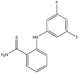 2-[(3,5-difluorophenyl)amino]benzene-1-carbothioamide 结构式