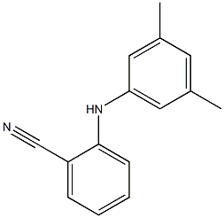 2-[(3,5-dimethylphenyl)amino]benzonitrile 结构式