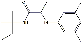 2-[(3,5-dimethylphenyl)amino]-N-(2-methylbutan-2-yl)propanamide 结构式