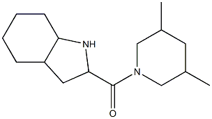 2-[(3,5-dimethylpiperidin-1-yl)carbonyl]octahydro-1H-indole 结构式