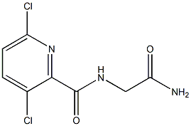 2-[(3,6-dichloropyridin-2-yl)formamido]acetamide 结构式