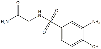 2-[(3-amino-4-hydroxybenzene)sulfonamido]acetamide 结构式