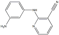 2-[(3-aminophenyl)amino]nicotinonitrile 结构式