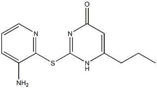 2-[(3-aminopyridin-2-yl)sulfanyl]-6-propyl-1,4-dihydropyrimidin-4-one 结构式