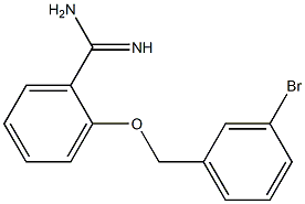 2-[(3-bromobenzyl)oxy]benzenecarboximidamide 结构式