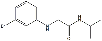 2-[(3-bromophenyl)amino]-N-(propan-2-yl)acetamide 结构式