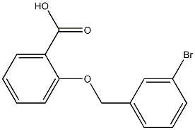 2-[(3-bromophenyl)methoxy]benzoic acid 结构式