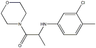 2-[(3-chloro-4-methylphenyl)amino]-1-(morpholin-4-yl)propan-1-one 结构式