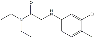 2-[(3-chloro-4-methylphenyl)amino]-N,N-diethylacetamide 结构式